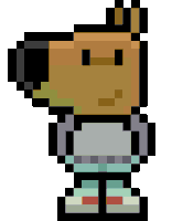 Chill Guy Pixel Art Sticker