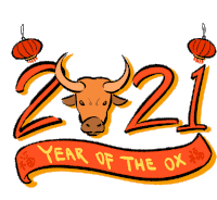 Chinese New Year Year Of The Ox Sticker