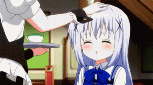 Chino Spooked Headpat Thats Ok GIF