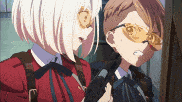 Chisato Nishikigi Dodging Bullets GIF