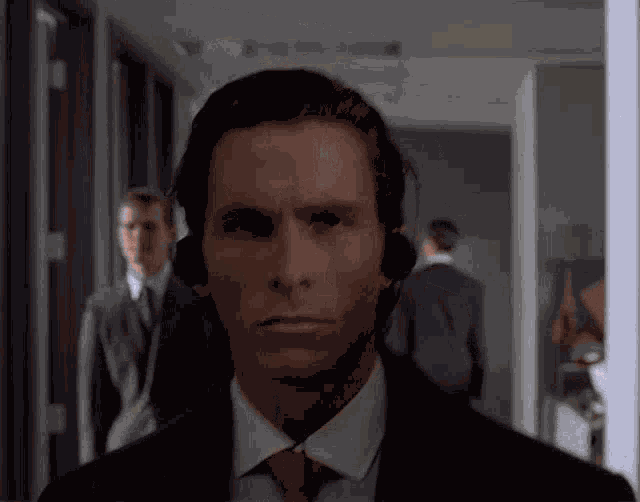 Christian Bale Patrick Bateman GIF