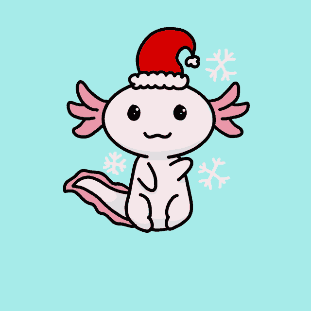 Christmas Axolotl Meme
