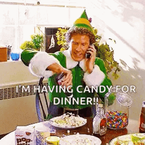 Christmas Dinner Sweets GIF