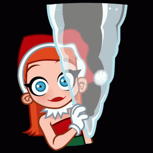 Christmas Girl Santa Costume GIF
