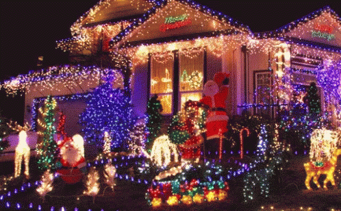 Christmas Lights Merry Christmas GIF