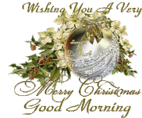 Christmas Morning Merry Christmas Sticker