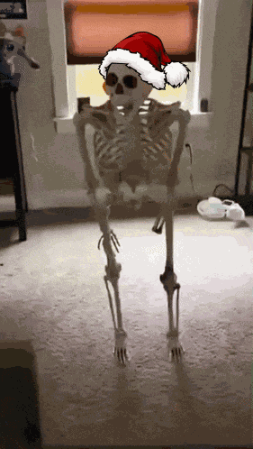 Christmas Skeleton GIF