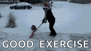 Christmas Snow Corgi GIF
