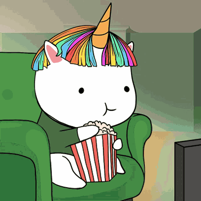 Chubbicorn Watching GIF