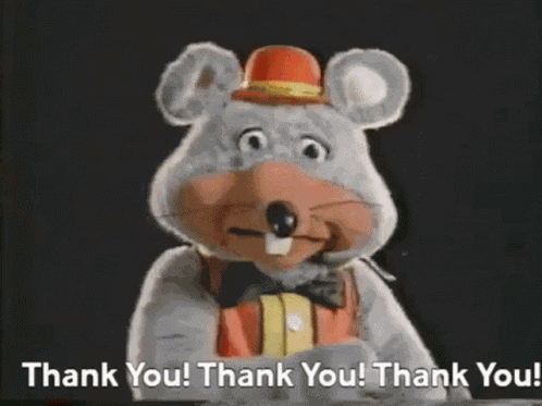 Chuck E Cheese Mouse GIF