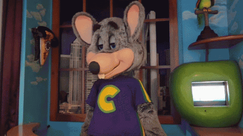 Chuck E Cheese Shocked GIF