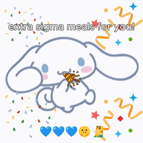 Cinnamoroll Confetti GIF