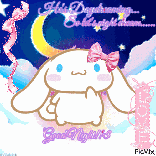 Cinnamoroll Goodnight GIF