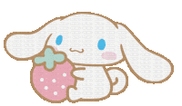 Cinnamoroll Holding The Strawberry Sticker