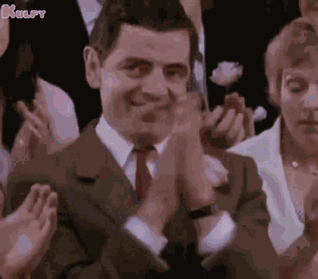 Clap Mr Bean GIF