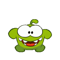 Clapping Om Nom Sticker