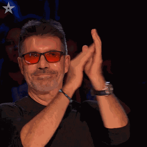 Clapping Simon Cowell GIF