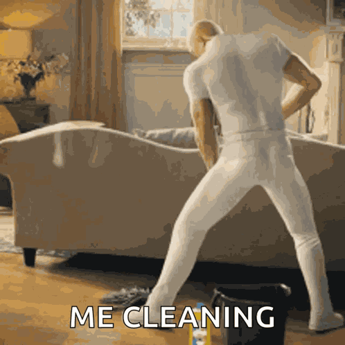 Cleaning Mr Clean GIF