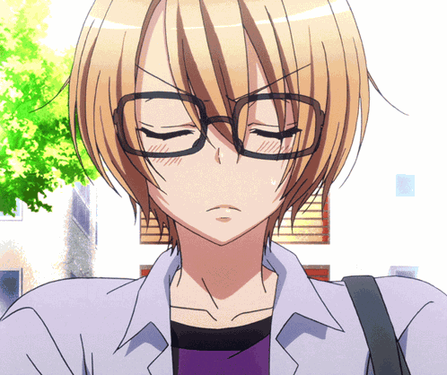 Clearing Throat Anime Boy GIF