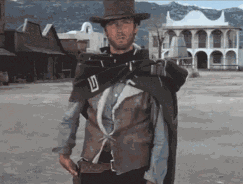 Clint Eastwood A Fistful Of Dollars GIF