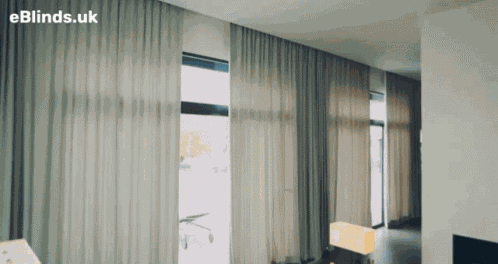 Close Curtains Electric Curtains GIF