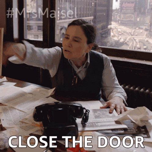 Close The Door Susie Myerson GIF