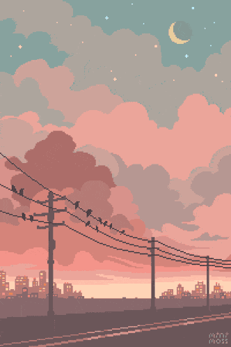 Clouds City GIF