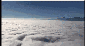 Clouds Mountain Peak GIF