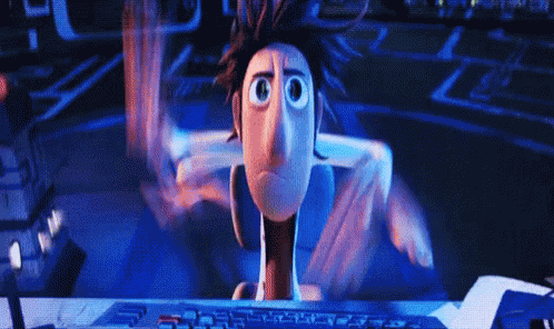 Cloudy With A Chance Of Meat Balls Typing GIF