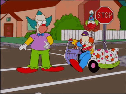 Clown Car Krusty GIF