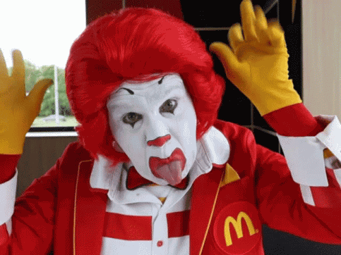 Clown Mcdonalds GIF