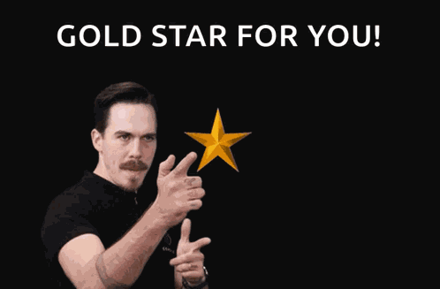 Coach Josh Wood Gold Star GIF