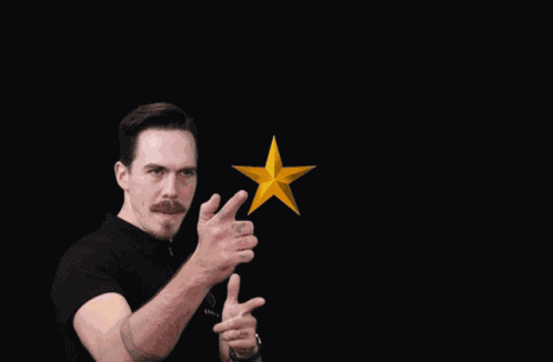 Coach Josh Wood Gold Star GIF