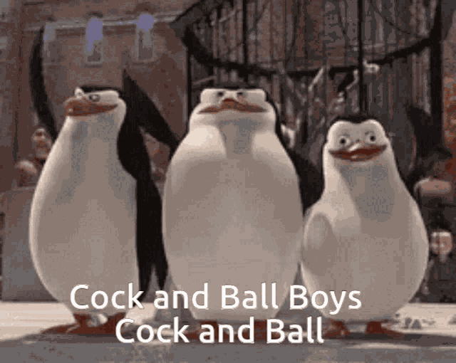 Cock And Ball Smil And Wave GIF