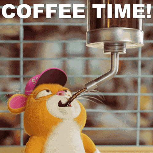 Coffee Hamster GIF