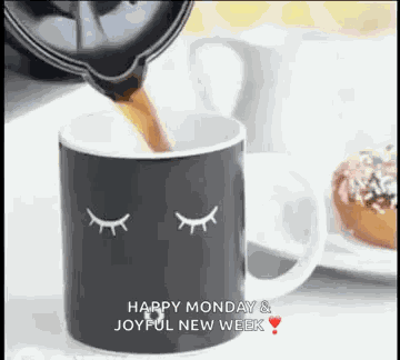 Coffee Mug Waking Up GIF