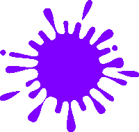 Color Purple Splash Sticker