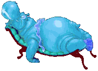 Colorful Hippopotamus Sticker