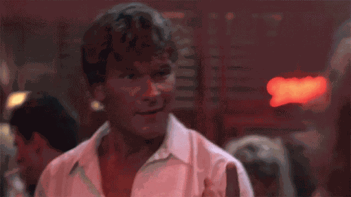 Come Here Patrick Swayze GIF
