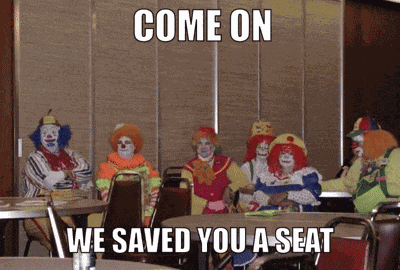 Come On We Saved You A Seat GIF