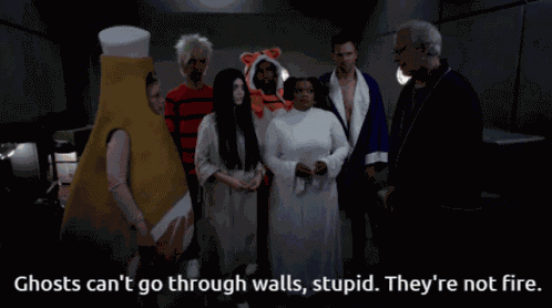 Community Ghosts Cant Go Through Walls GIF