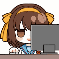 Computer Gazing GIF