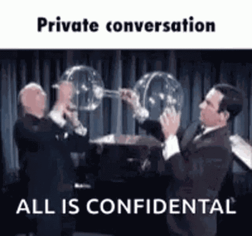 Cone Of Silence Private Conversation GIF