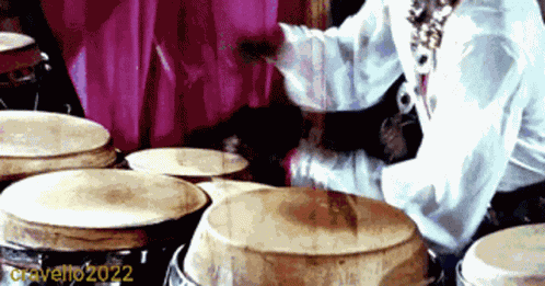 Conga Line Drumming Gif GIF