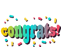 Congrats Congratulations Sticker