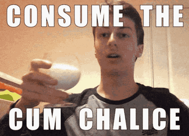 Consume The Cum Chalice Consume The Cum Challenge GIF