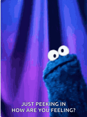 Cookie Monster Awkward GIF