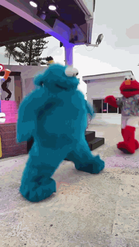 Cookie Monster Dance Gif GIF