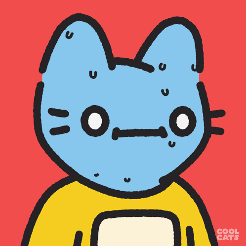 Cool Cats Blue Cat GIF
