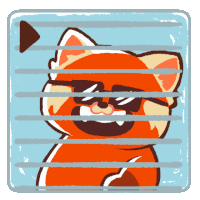 Cool Red Panda Sticker